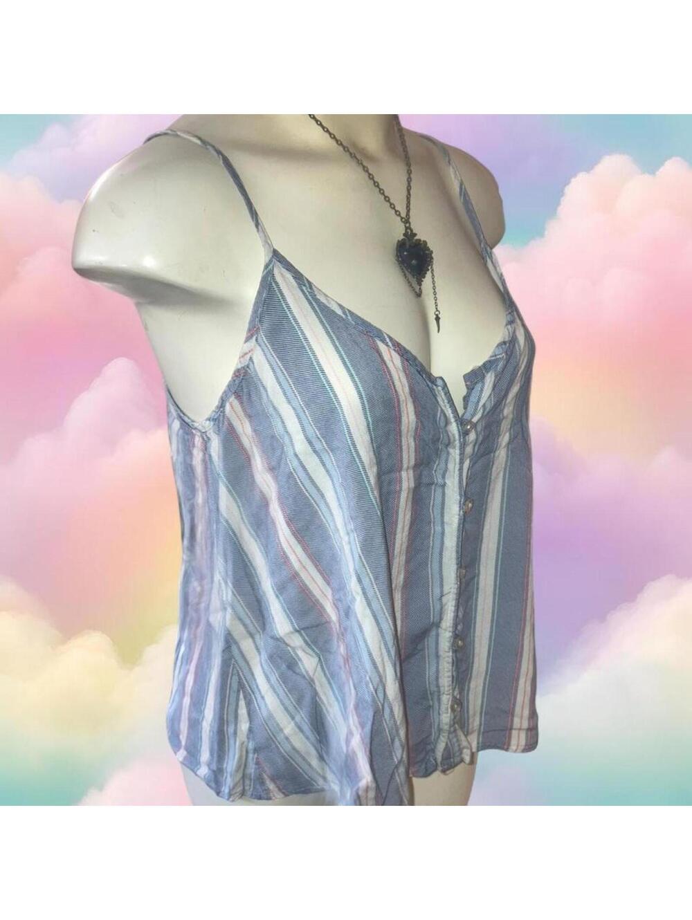 No Comment Women's Multi and Blue Vests-tanks-cami